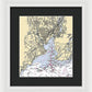 New Haven-connecticut Nautical Chart 1 - Framed Print