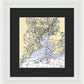 New Haven-connecticut Nautical Chart 1 - Framed Print