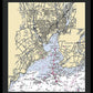 New Haven-connecticut Nautical Chart 1 - Framed Print