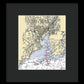 New Haven-connecticut Nautical Chart 1 - Framed Print