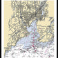 New Haven-connecticut Nautical Chart 1 - Framed Print