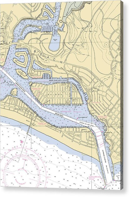 Newport Beach-california Nautical Chart 1 - Acrylic Print