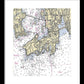 Newport-rhode Island Nautical Chart 1 - Framed Print