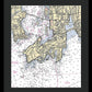 Newport-rhode Island Nautical Chart 1 - Framed Print