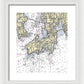 Newport-rhode Island Nautical Chart 1 - Framed Print