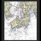 Newport-rhode Island Nautical Chart 1 - Framed Print