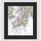 Newport-rhode Island Nautical Chart 1 - Framed Print
