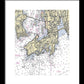Newport-rhode Island Nautical Chart 1 - Framed Print