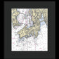 Newport-rhode Island Nautical Chart 1 - Framed Print