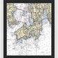Newport-rhode Island Nautical Chart 1 - Framed Print