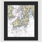 Newport-rhode Island Nautical Chart 1 - Framed Print