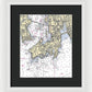 Newport-rhode Island Nautical Chart 1 - Framed Print