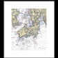 Newport-rhode Island Nautical Chart 1 - Framed Print