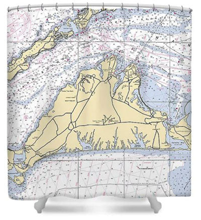 Nautical Chart Shower Curtains