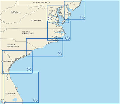 Nautical Chart Catalogue-Mid Atlantic Region