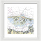 Barnegat Inlet New Jersey Nautical Chart - Framed Print