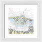 Barnegat Inlet New Jersey Nautical Chart - Framed Print