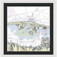 Barnegat Inlet New Jersey Nautical Chart - Framed Print