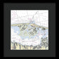 Barnegat Inlet New Jersey Nautical Chart - Framed Print