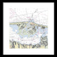 Barnegat Inlet New Jersey Nautical Chart - Framed Print