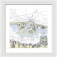 Barnegat Inlet New Jersey Nautical Chart - Framed Print