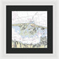 Barnegat Inlet New Jersey Nautical Chart - Framed Print