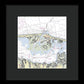 Barnegat Inlet New Jersey Nautical Chart - Framed Print