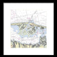 Barnegat Inlet New Jersey Nautical Chart - Framed Print