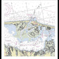 Barnegat Inlet New Jersey Nautical Chart - Framed Print