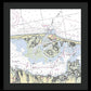 Barnegat Inlet New Jersey Nautical Chart - Framed Print