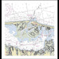 Barnegat Inlet New Jersey Nautical Chart - Framed Print