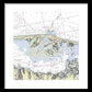 Barnegat Inlet New Jersey Nautical Chart - Framed Print