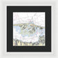 Barnegat Inlet New Jersey Nautical Chart - Framed Print
