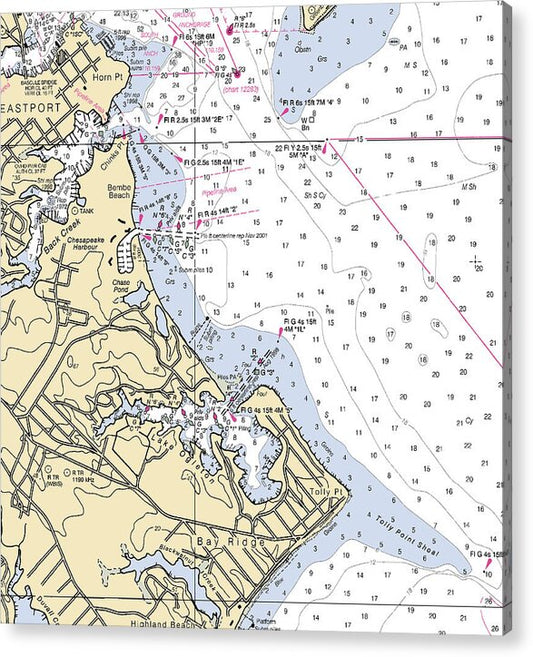 Bay Ridge-maryland Nautical Chart - Acrylic Print