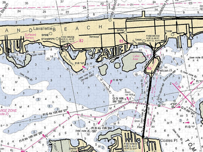 Bayshore-new Jersey Nautical Chart - Puzzle