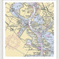 Baytown To Morgan Point-texas Nautical Chart - Framed Print