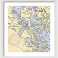 Baytown To Morgan Point-texas Nautical Chart - Framed Print