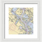 Baytown To Morgan Point-texas Nautical Chart - Framed Print