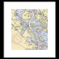Baytown To Morgan Point-texas Nautical Chart - Framed Print