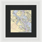 Baytown To Morgan Point-texas Nautical Chart - Framed Print