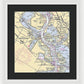 Baytown To Morgan Point-texas Nautical Chart - Framed Print