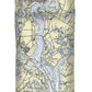 Beaufort Port Royal South Carolina Nautical Chart - Duvet Cover