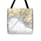 Bridgeport-connecticut Nautical Chart - Tote Bag