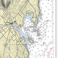 Camden Maine Nautical Chart - Canvas Print
