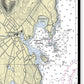 Camden Maine Nautical Chart - Canvas Print
