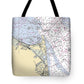 Cape Henlopen -delaware Nautical Chart _v2 - Tote Bag