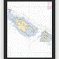 Caya Icacos-puerto Rico Nautical Chart - Framed Print
