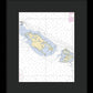 Caya Icacos-puerto Rico Nautical Chart - Framed Print