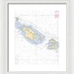 Caya Icacos-puerto Rico Nautical Chart - Framed Print