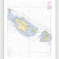 Caya Icacos-puerto Rico Nautical Chart - Framed Print